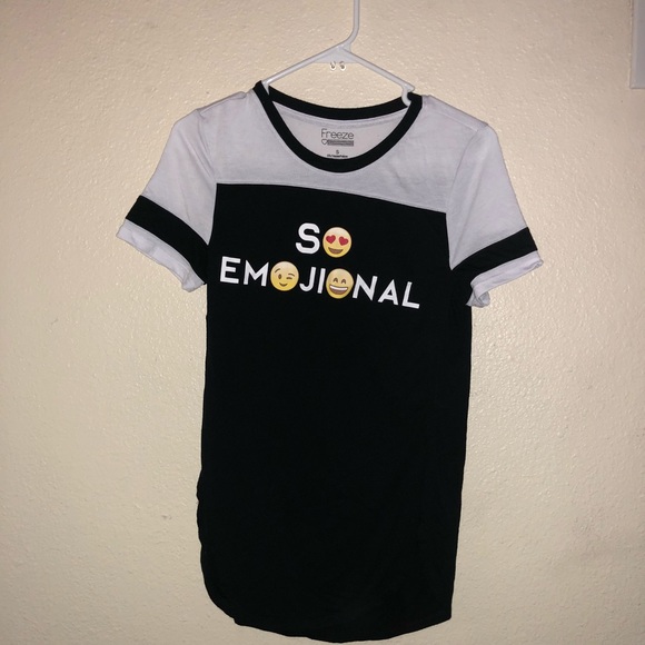 So Emotional Emoji T-shirt - Picture 1 of 3